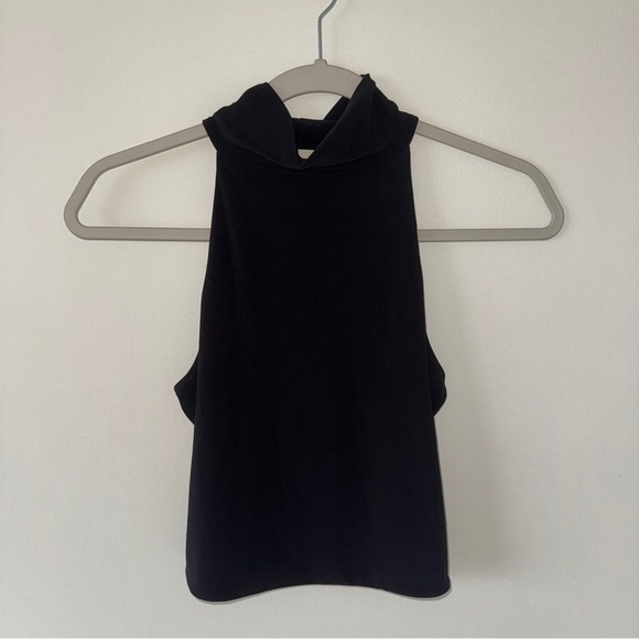 Open Edit Mock High Neck TankTop Black Small - Picture 2 of 4
